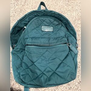 Marc Jacobs Teal Quilted Backpack with Front Pocket